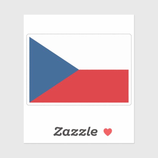 Vlag van Tsjechoslowakije (1918-1992) Sticker (Vel)