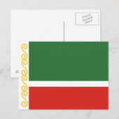 Vlag van Tsjetsjenië Briefkaart (Voorkant / Achterkant)