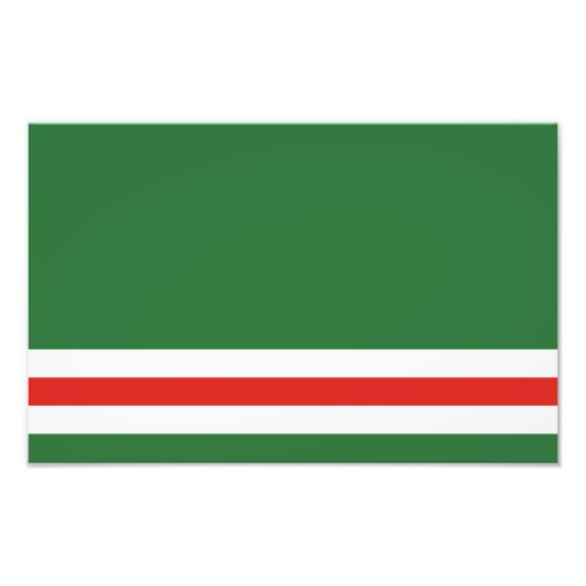 Vlag van Tsjetsjenië Foto Afdruk (Voorkant)