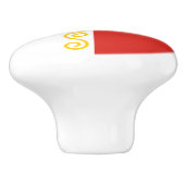 Vlag van Tsjetsjenië Keramische Knop (Zijkant)