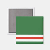 Vlag van Tsjetsjenië Magneet (Voorkant / Achterkant)