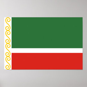 Vlag van Tsjetsjenië Poster