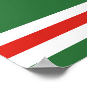 Vlag van Tsjetsjenië Poster (Hoek)