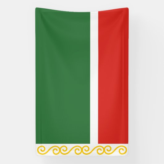 Vlag van Tsjetsjenië Spandoek (Verticaal)
