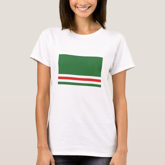 Vlag van Tsjetsjenië T-shirt (Voorkant)