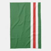Vlag van Tsjetsjenië Theedoek (Verticaal)