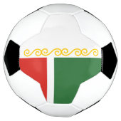Vlag van Tsjetsjenië Voetbal (Gedraaid)