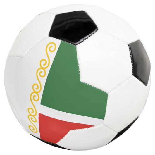 Vlag van Tsjetsjenië Voetbal (Drie kwart)