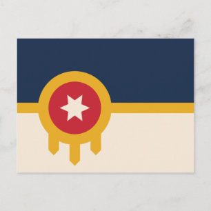 Vlag van Tulsa (Oklahoma) Briefkaart