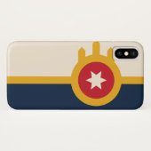 Vlag van Tulsa, Oklahoma Case-Mate iPhone Case (Achterkant (horizontaal))