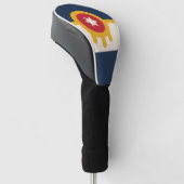 Vlag van Tulsa, Oklahoma Golfheadcover (Schuin)
