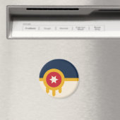 Vlag van Tulsa (Oklahoma) Magneet (Insitu (Vaatwasser))