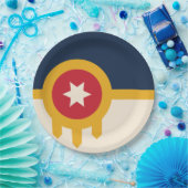 Vlag van Tulsa, Oklahoma Papieren Bordje (Feest)