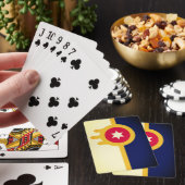 Vlag van Tulsa, Oklahoma Pokerkaarten (Insitu)