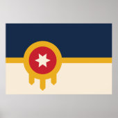Vlag van Tulsa (Oklahoma) Poster (Voorkant)