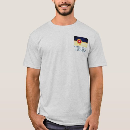 Vlag van Tulsa, Oklahoma T-Shirt (Voorkant)
