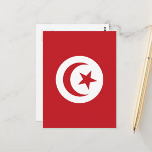 Vlag van Tunesië Briefkaart