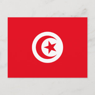 Vlag van Tunesië Briefkaart