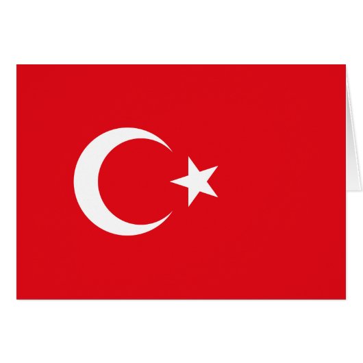 Vlag van Turkije (Voorkant Horizontaal)
