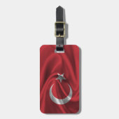 Vlag van Turkije Bagagelabel (Voorkant verticaal)
