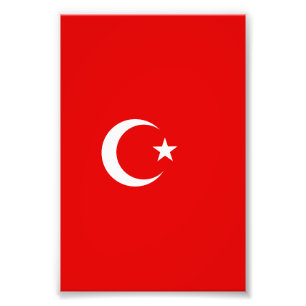 Vlag van Turkije Foto Afdruk