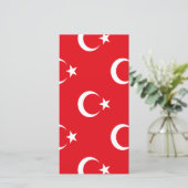 Vlag van Turkije Save The Date (Staand voorkant)