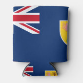 vlag van turks - en caicos - eilanden blikjeskoeler (Voorkant)