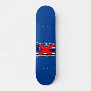 VLAG VAN TYRANNY blauwe lijn vlag vlag politie vla Skateboard