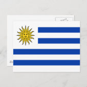 Vlag van Uruguay Briefkaart (Voorkant / Achterkant)