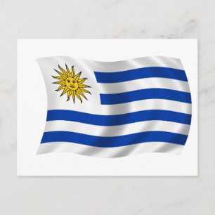 Vlag van Uruguay Briefkaart