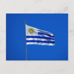 vlag van uruguay briefkaart
