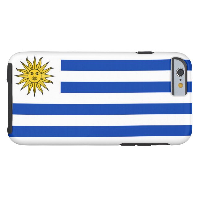 Vlag van Uruguay Case-Mate iPhone Case (Achterkant Horizontaal)