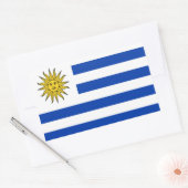 Vlag van Uruguay Rechthoekige Sticker (Envelop)