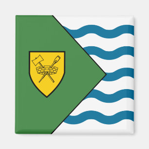 Vlag van Vancouver (British Columbia, Canada) Magneet
