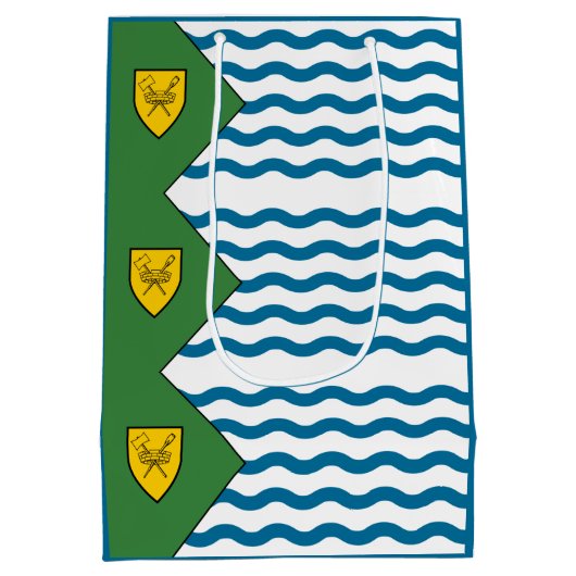 Vlag van Vancouver, Brits-Columbia Medium Cadeauzakje (Achterkant)