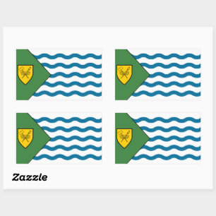 Vlag van Vancouver, Brits-Columbia Rechthoekige Sticker