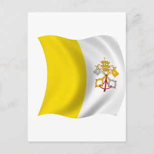 Vlag van Vaticaanstad Briefkaart