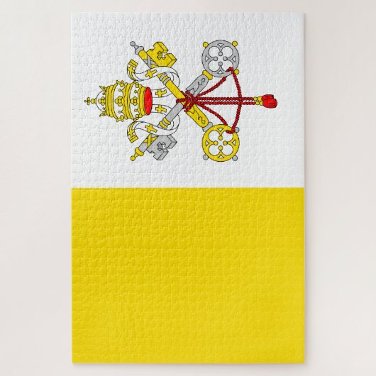 Vlag van Vaticaanstad Legpuzzel (Verticaal)