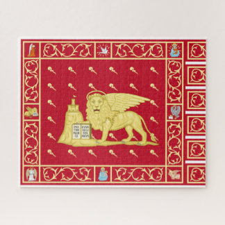 Vlag van Venetië, Italië (Venezia, Veneto, Italia) Legpuzzel