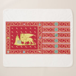 Vlag van Venetië, Italië (Venezia, Veneto, Italië) Sherpa Deken