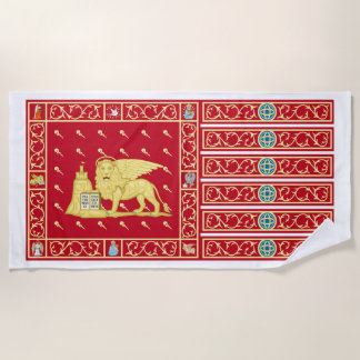 Vlag van Venetië, Italië (Venezia, Veneto, Italië) Strandlaken