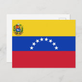 Vlag van Venezuela Briefkaart (Voorkant / Achterkant)