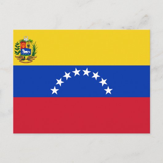 Vlag van Venezuela Briefkaart (Voorkant)