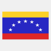 Vlag van Venezuela Rechthoekige Sticker (Voorkant)
