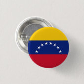 Vlag van Venezuela Ronde Button 3,2 Cm (Voorkant /achterkant)