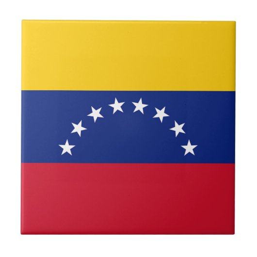 Vlag van Venezuela Tegeltje (Voorkant)