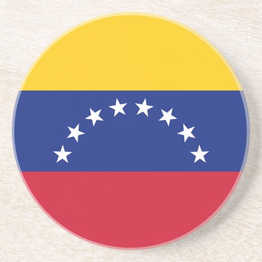 Vlag van Venezuela Zandsteen Onderzetter (Voorkant)