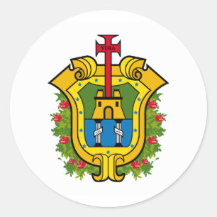 Vlag van Veracruz Ronde Sticker