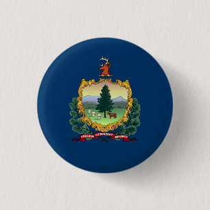 Vlag van Vermonter Vlag van Vermont Ronde Button 3,2 Cm