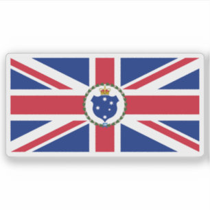 Vlag van Victoria (1877-1901), Australië Sticker